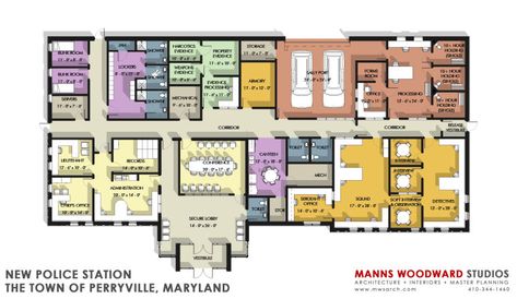 Police Station Footprint Police Station Floor Plan, Municipal Hall, Minecraft Modern City, Hospital Plans, Small Restaurant Design, Building Layout, Studios Architecture, Architecture Model House, Floor Plan Layout