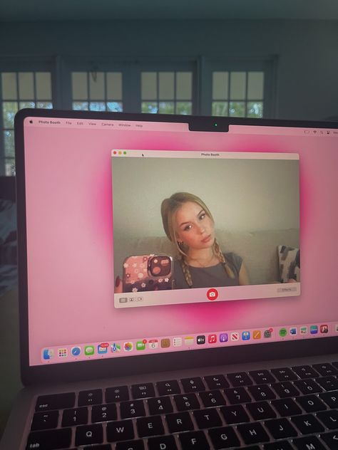 #selfietime #picture #computer #macbook #picinspo #picoftheday #pink #braids #hairstyles #outfits #cute #pic Pictures On Computer, How To Take Computer Pics, Pink Apple Computer Aesthetic, Computer Pics, Pink Desktop Computer, Some Ideas, Macbook, Photo Booth, Pink