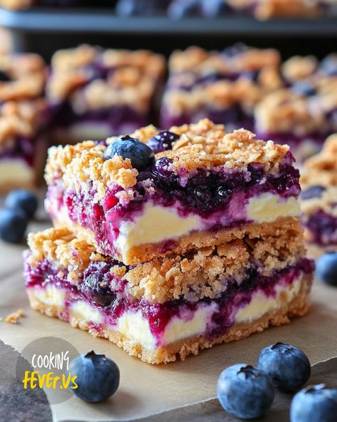 Blueberry Cream Cheese Bars What To Do With Blueberries Ideas, Blueberry Cream Cheese Dessert, Blueberry Cream Cheese Bars, Blueberry Pie Bars, Blueberry Desserts Recipes, Cheese Bars, Blueberry Bars, Cooking Fever, Cream Cheese Bars