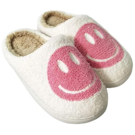 PRICES MAY VARY. DAILY SLIPPER: Our smile face slippers are cute, cozy, comfortable, and sure to put a smile on your little one's face. Fuzzy Slippers: The fluffy lining will keep your feet warm. And the structure is breathable, so you can also wear it in all season. The outsole is made of anti-slip rubber,suit for indoor daily use. CUTE STYLE: The version is detailed by smile face design on the upper that lends enchanting personality to these shoes,made a causal look at home. Easily wipe off di Smile Face Slippers, Smiley Face Slippers, Pink Smiley, Cute Smiley Face, Cute Slippers, Outdoor Slippers, Fuzzy Slippers, Warm Slippers, Slip And Slide