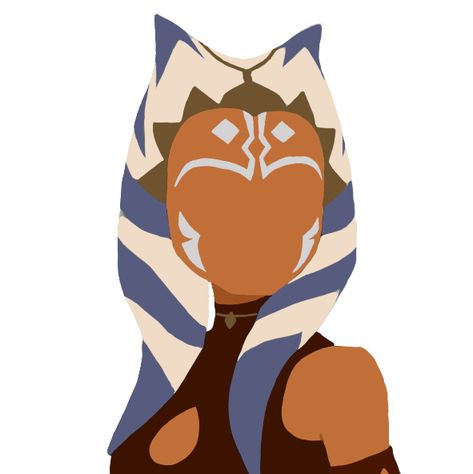 Ahsoka Tano Cross Stitch, Ahsoka Painting, Ashoka Drawing, Ashoka Tano Art, Eleven Stranger Things Drawing, Kids Murals, Ashoka Tano, Star Wars Stickers, Murals For Kids