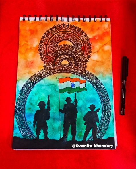 15 August Painting Ideas, Har Ghar Tiranga Drawing Competition, 15 August Independence Day Painting, Independence Day Drawing Competition, Republic Day Painting, 15 August Drawing, Independence Day Painting, Independence Day Art, Mandala Practice