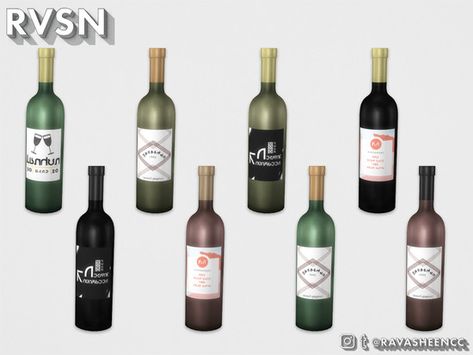 Let your simmie sip back and relax with a glass of this delicious wine. Eight varieties and cute labels guarentee a glass every sim will love!  Found in TSR Category 'Sims 4 Clutter' Sims 4 Alcohol, Sims 4 Wine Cellar, On Cloud Wine, The Sims 4 Lots, Sims 4 Kitchen, Sims 4 Tsr, Sims 4 Clutter, Free Sims 4, Sims 4 Body Mods