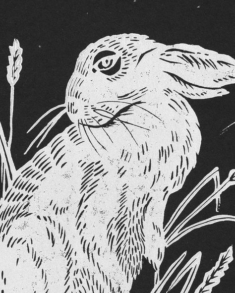 Hare 1/3 - - - #textilepattern #printpatternblog #printmakingpattern #linoprintmaking #linoleum #printdesign #print #illustration #fauna #hare #nurseryprint #wallprint #print The Grove, Linoleum, May 27, Textile Patterns, Nursery Prints, Print Making, Wall Prints, Print Patterns, Print Design