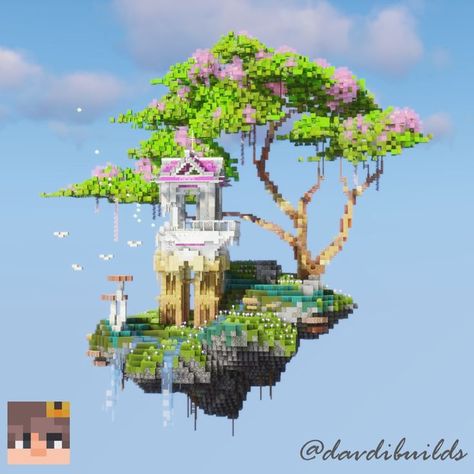 If you want to download this build you can through my Patreon. This is a tier 2 build. Minecraft Building Ideas Floating Island, Floating Village Minecraft, Tall Minecraft Builds, Minecraft Allay Build, Minecraft Sky Builds, Minecraft Disney Builds, Minecraft Floating Island, Magical Minecraft Builds, Minecraft Lighthouse