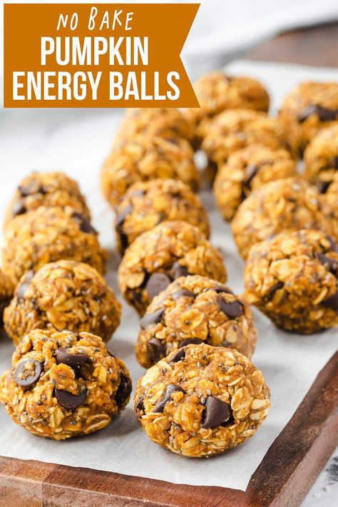 Keto Pumpkin Energy Balls, Oat Protein Balls Energy Bites, Pumpkin Chocolate Energy Balls, Easy Pumpkin Energy Balls, High Protein Pumpkin Balls, Pumpkin Oatmeal Balls Healthy, Pumpkin Oat Energy Balls, No Bake Pumpkin Granola Bars, No Bake Oat Balls