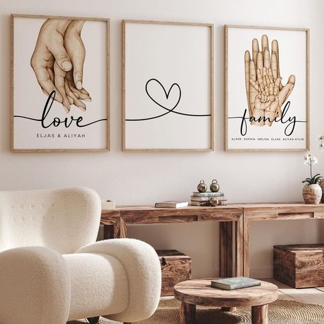 ａｔ９ｐｍ ☽ | Start with Bismillah, Masjid An Nabawi, End with Alhamdulillah #poster set 🕌 worldwide shipping… | Instagram Nordic Art Print, Families Hands, Simple Wall Art, Nordic Art, Kids Room Wall Decor, Personalized Posters, Love Wall Art, Love Wall, Family Art