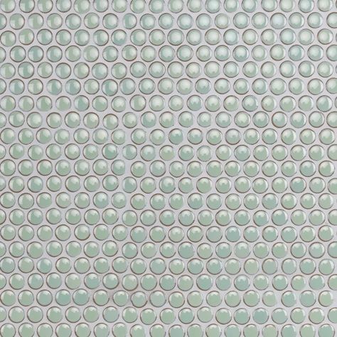 Merola Tile Hudson Penny Round .80" x .80" Porcelain Penny Round Mosaic Wall & Floor Tile & Reviews | Wayfair Penny Round Mosaic, Penny Round Tiles, Round Mosaic, Penny Tile, Round Tiles, Penny Round, Merola Tile, Porcelain Mosaic Tile, Marble Look Tile