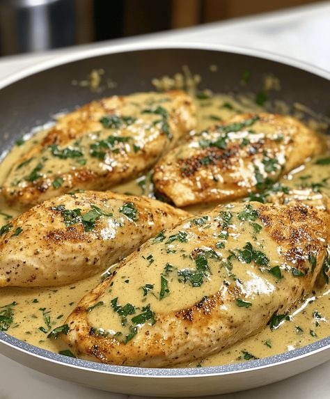 Creamy Dijon Chicken features tender chicken breasts in a rich, tangy Dijon mustard sauce for an elegant yet simple meal. Mustard Sauce For Chicken, Creamy Dijon Chicken, Dijon Mustard Chicken, Dijon Chicken Recipes, Creamy Honey Mustard Chicken, Dijon Mustard Sauce, Honey Dijon Chicken, Creamy Dijon, Mustard Chicken Recipes