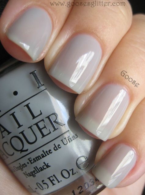 OPI - My Pointe Exactly This is my favorite OPI polish. Possibly my favorite nail polish of all. Gray Nail Polish, Gray Nail, Natural Looking Nails, Gray Nails, Opi Nail Polish, Colorful Nail Designs, I Love Nails, Nail Polish Collection, Opi Nails