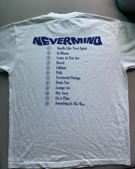 Vintage 1992 Nirvana Nevermind SOLD🎰✈️🇮🇩 Nirvana Nevermind, Something In The Way, Smells Like Teen Spirit, Nirvana, Quick Saves