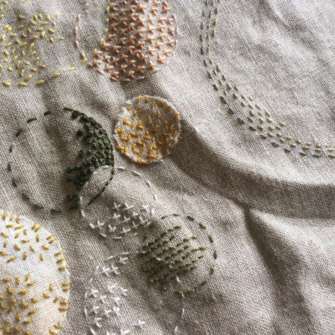 Stitch Journal, Day 134 | Bonnie Sennott | Flickr Stitch Journal, Stem Stitch, Boro Stitching, Textile Art Embroidery, Sashiko Embroidery, Stitch Ideas, Japanese Embroidery, 자수 디자인, Japanese Silk