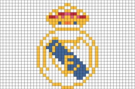 Pixel Art Ronaldo, Real Madrid Drawing, Pixel Art Football, Real Madrid Art, Pixel Art Logo, Pixlr Art, Grille Pixel Art, Spiderman Pixel Art, Image Pixel Art