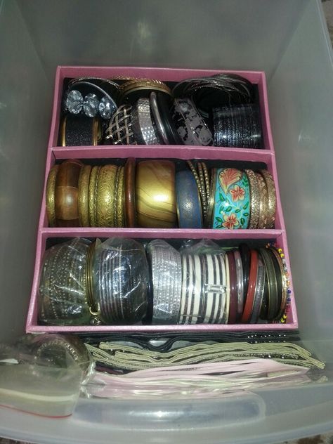 Use an old goodie container that had body spray and lotions...for a bracelet/bangles organizer.  :-) fits in drawers! Bangles Organizer, A Bracelet, Body Spray, Bangle Bracelets, Lotion, Drawers, Spray, Bangles, Bracelet