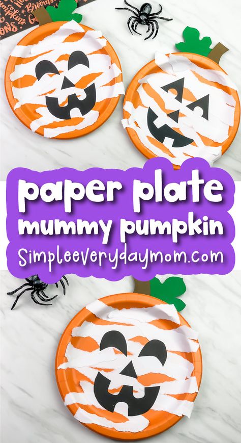 This paper plate pumpkin craft for kids is a fun Halloween craft kids can do at home or at school. It's a non scary activity to make Halloween kid friendly and fun. Great for preschoolers, pre k and kindergarten children. #simpleeverydaymom #paperplatecrafts #halloweencrafts #halloweencraftsforkids #kidscrafts #halloween #preschoolers #preschool #kindergarten #toddlers #prek #ideasforkids #kidsactivities #ece #earlychildhood #kidsandparenting Paper Plate Pumpkin Craft, Paper Plate Pumpkin, Pumpkin Craft For Kids, Quick Halloween Crafts, Pumpkin Craft, Halloween Crafts For Toddlers, October Crafts, Fun Halloween Crafts, Halloween Arts And Crafts