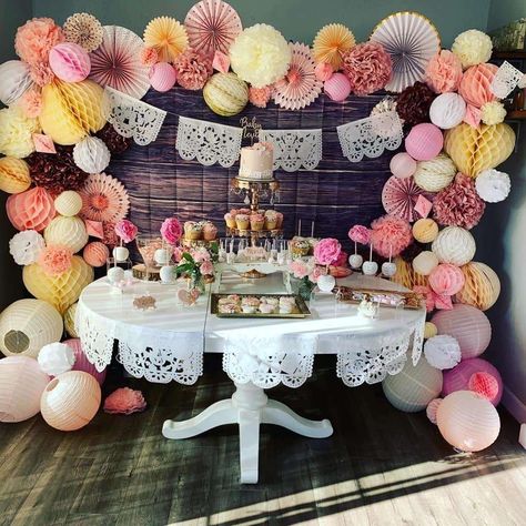 Vintage Mexican Themed Baby Shower | CatchMyParty.com February Baby Shower Themes, Mexican Baby Girl, Mexican Theme Baby Shower, February Baby Showers, Jordan Baby Shower, Paris Baby Shower, Mexican Baby Shower, Baby Gender Reveal Party Decorations, Shower Vintage