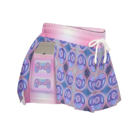 🌸💜 Made for comfort and style, these skorts are the perfect blend of functionality and aesthetics. The vibrant pastel hues bring a touch of playfulness to your wardrobe, while the thoughtful design ensures you stay comfortable on any adventure. Key Features: 🏋️♀️ Ideal for gym workouts and active lifestyles 🎉 Perfect for rave wear and summer events 👜 Functional pocket for convenience 🌈 Pastel pink and purple hues for a trendy Kawaii look 👗 Versatile style that seamlessly transitions from the gym to casual outings Crafted with care from high-quality materials, these skorts are lightweight, breathable, and durable. The addition of a pocket adds practicality, making them a must-have for any activity-packed day. Pastel Pink And Purple, Slytherin Fashion, Funky Shirts, Style Kawaii, Concept Clothing, Summer Attire, Rose Pastel, Rave Wear, Summer Events