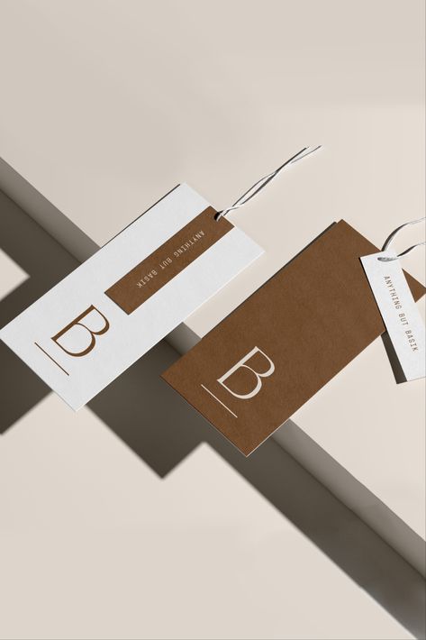 is a contemporary womenswear brand that offers elevated basics in timeless silhouettes. #Basik #womenswear #contemporaryfashion#Fashion_Branding_Packaging #Swing_Tags_Design #Label_Tag_Design_Clothing #Fashion_Branding_Design_Packaging Tags For Clothing Brand, Fashion Branding Design Packaging, Brand Label Clothing Tag Design, Clothing Brand Tags, Hangtag Design Clothing, Fashion Label Logo, Clothing Label Design, Brand Tag Label, Clothing Tag Design