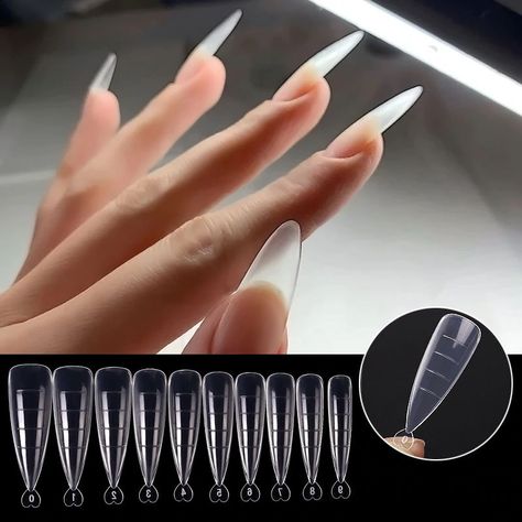 Smarter Shopping, Better Living! Aliexpress.com Nail Extensions Acrylic, Poly Gel, Sculpted Nails, Nagel Tips, Transparent Nails, Manicure Diy, Nail Art Pen, Nail Forms, Nail Length