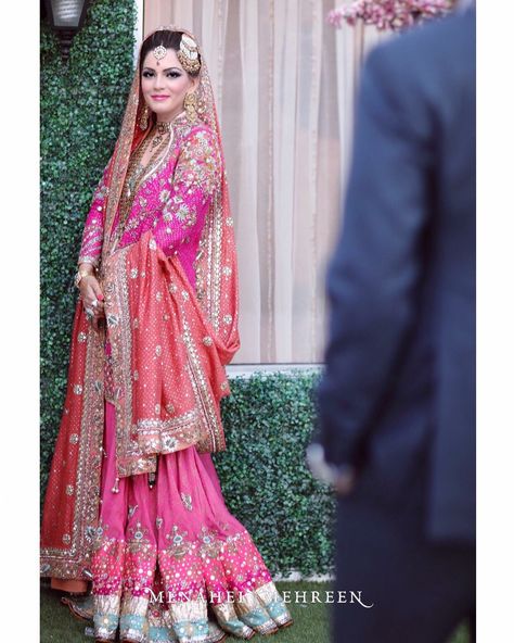 Menahel and Mehreen Menahel And Mehreen Bridal, Menahel And Mehreen, Gharara Pants, Pakistani Wedding Outfits, Wedding Clothes, Lehenga Saree, Shalwar Kameez, Wedding Inspirations, Wedding Outfits