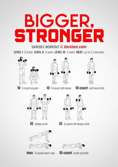 DAREBEE 2200+ Workouts Workout Routine To Get Stronger, Stronger Legs Workout, Stronger Workout, Bigger Legs Workout, Bigger Legs, Full Body Strength Workout, Beginner Full Body Workout, Workouts Cardio, Agility Workouts