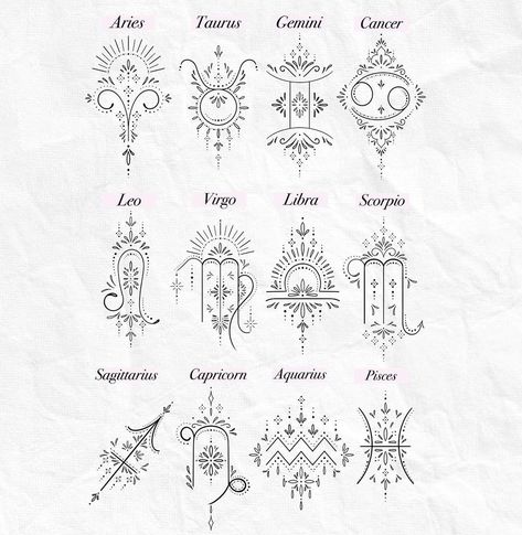 Tato Salib, Astrology Tattoo, Horoscope Tattoos, Tato Jari, Capricorn Tattoo, Taurus Tattoos, More Feminine, Zodiac Tattoos, Octopus Tattoo