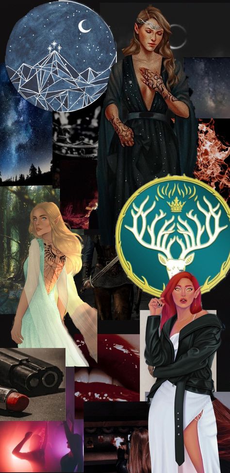 Bryce Aelin Feyre Wallpaper, Bryce Quinlan Wallpaper, Aelin Galathynius Wallpaper, Crescent City Wallpaper, Acotar Aesthetic, Bryce Quinlan, Sjm Universe, City Collage, Aelin Ashryver Galathynius