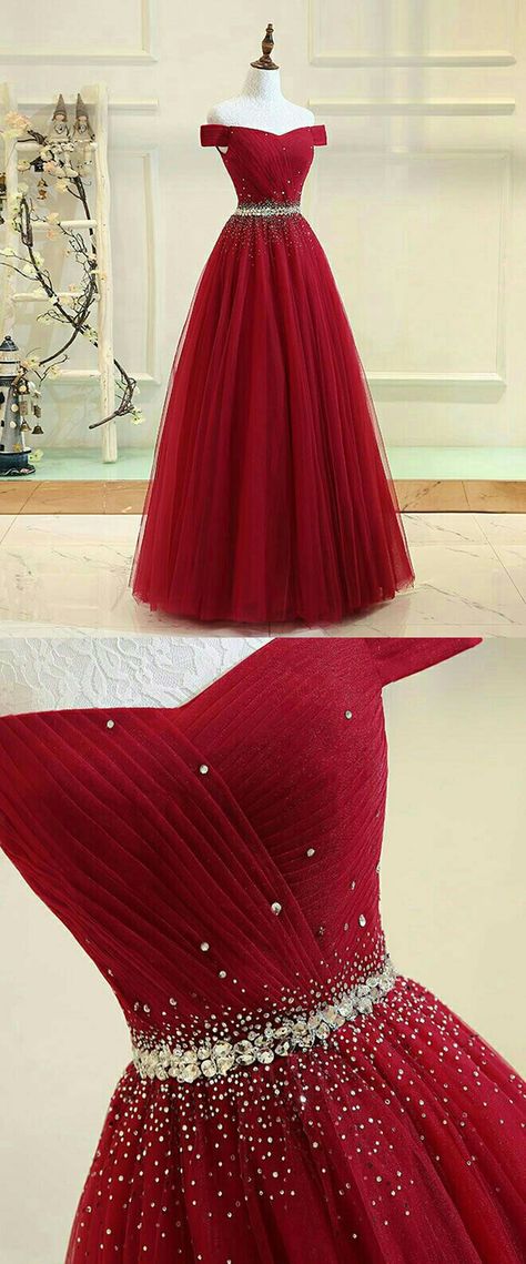 Sparkle Dress Long, Prom Night Dress, Reception Gowns, Red Prom Dress Long, Red Lace Prom Dress, Dreamy Gowns, Formal Ball Gown, Crystal Belt, Prom Dress Inspiration