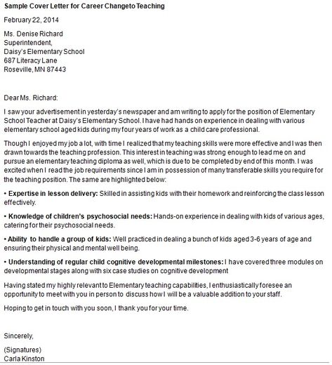 teacher career change cover letter Career Change Cover Letter, Scholarship Thank You Letter, Teacher Career, Letter Template Word, Healthcare Careers, Writing A Cover Letter, Cover Letters, Cover Letter Sample, Writing About Yourself