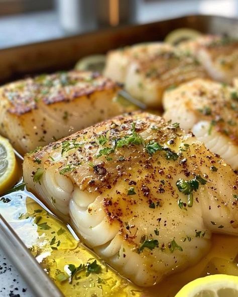 Simply fantastic! Could eat this for lunch and then dinner again! Fish And Chips Recipe, Cod Fish Recipes, Seafood Dish Recipes, Fish Recipes Baked, Fish Dinner Recipes, Cod Recipes, Fish Recipes Healthy, Fish Dinner, Chips Recipe