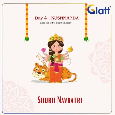 Day 4 of Navratri: Honor Goddess Kushmanda, the creator of the universe and bestower of light #sharadnavratri2023 #goddessworship #glatt #glattlife #glattpharma #cosmicenergy Goddess Kushmanda, Creator Of The Universe, Cosmic Energy, The Universe, Worship, Universe, The Creator, Energy