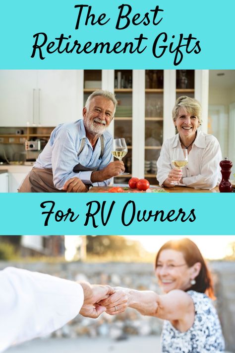 This article provides you with suggestions for the best and most useful retirement gifts any new or experienced RV camper could wish for. Take a look and find your gift today. Gifts For Rv Owners, Retirement Gift Ideas, Best Retirement Gifts, Rv Gifts, Look And Find, Rv Organization, Rv Campgrounds, Elephant Birthday, Gifts For Campers