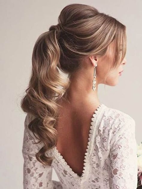 Incredibly 50 Easy Ponytail Hairstyles For Long Hair You Should Try Now » Ponytail Hairstyles For Party, Party Ponytail Hairstyles, Elegant Ponytail Hairstyles Wedding, Ponytail Hairstyles Party, Bridesmaid Ponytail Hairstyles, Trendy Ponytail Hairstyles, Ponytail Hairstyles For Long Hair, Bridesmaid Ponytail, Easy Ponytail Hairstyles