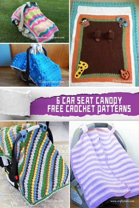 Free Crochet Carseat Cover Pattern, Baby Car Seat Cover Pattern, Car Seat Canopy Pattern, Car Seat Cover Pattern Free, Crochet Car Seat Cover, Car Seat Cover Pattern, Baby Car Seat Blanket, Yarn Projects Crochet, Baby Carrier Cover