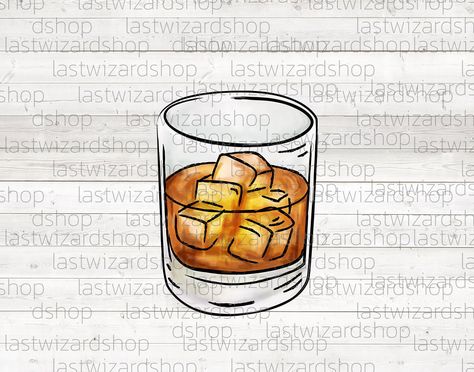 Cartoon Whiskey Bottle, Whiskey Glass Art, Whiskey Glass Drawing, Whiskey Clipart, Whiskey Glass Tattoo, Whiskey Tattoo, Whiskey Quotes, Glass Png, Rhinestone Painting