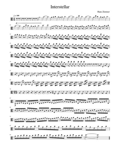 Interstellar Arrangement for Viola Solo Sheet music for Viola (Solo) | Musescore.com Viola Sheet Music Popular Songs, Viola Music Sheets, Viola Sheet Music Alto Clef, Viola Songs, Notes For Violin, Viola Notes, Flute Sheet Music Disney, Free Flute Sheet Music, Cornfield Chase