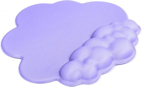 Gaming Mouse Pad Wrist Rest,Ergonomic Cloud Wrist Rest Mousepad with Gel Memory Foam,Non-Slip Rubber Base,Comfortable Mouse Pad for Home Office,Laptop,Mac,Lightweight,Easy Pain Relief (Violet) Purple Mouse Pad, Youtuber Dr, Logitech Keyboard, Cute Ipad Cases, Wrist Rest, Pc Setup, Wrist Support, Gaming Room, Gaming Mouse Pad