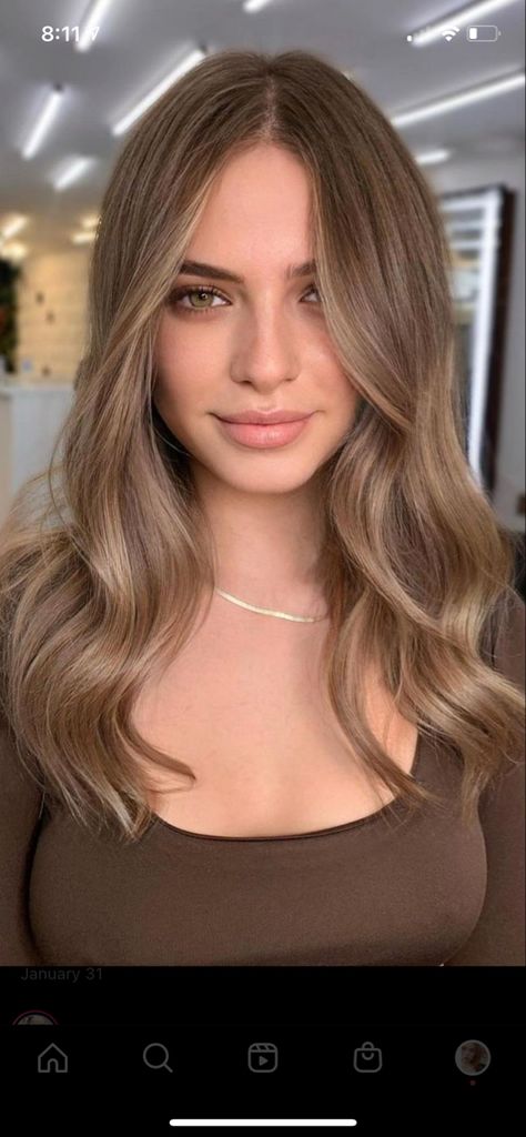 Light Carmel Brown Hair Color, Balayage Hair On Pale Skin, Natural Highlights Light Brown Hair, Hair Inspo For Pale Skin, Light Brown Hair With Pale Skin, Honey Brown Hair On Pale Skin, Light Brown Hair For Blue Eyes, Fawn Brown Hair Color, Blonde Balayage For Pale Skin