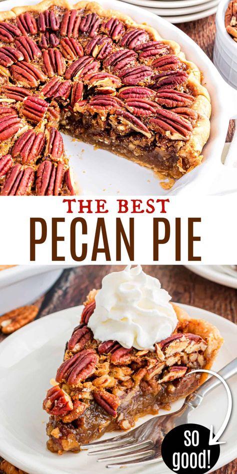 Gooey Desserts, Best Pecan Pie Recipe, Classic Pecan Pie, Pecan Filling, Pecan Pie Cake, Pecan Pie Crust, Holiday Recipes Thanksgiving, Best Pecan Pie, Viral Recipes