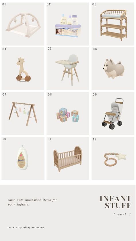 Stroller Cc Sims 4, Infant Stroller Sims 4, Ts4 Infant Cc Furniture, Ts4 Infants, Sims 4 Pack, Infants Cc, Infant Cc, Lotes The Sims 4, Furniture Cc