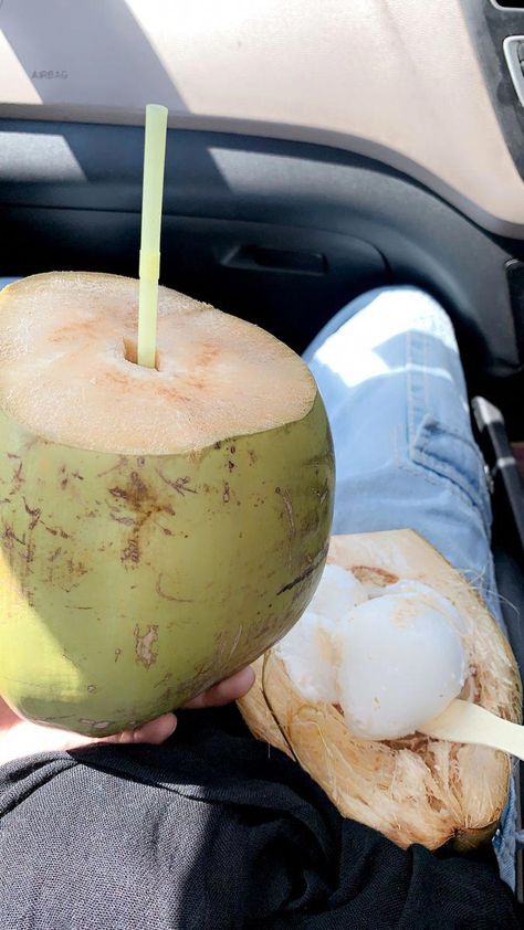 #FoodNutritionHealth Morning Coconut Water Snap, Sunday Pictures Instagram, Coconut Water Snap, Coconut Water Aesthetic, Sunday Aesthetic, Aesthetic Snapchat, Nandi Hills, Sunday Pictures, Coconuts Beach