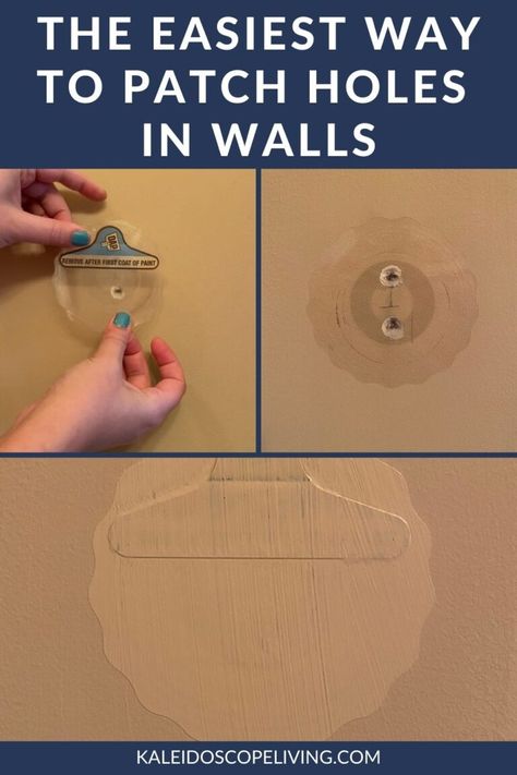 The Best Way to Fix a Hole in the Wall Hole In Wall Repair, Patching Holes In Walls, Fix Hole In Wall, Repair Drywall Hole, Patch Drywall, Painting Walls Tips, Patch Hole, Drywall Repair, Hole In The Wall