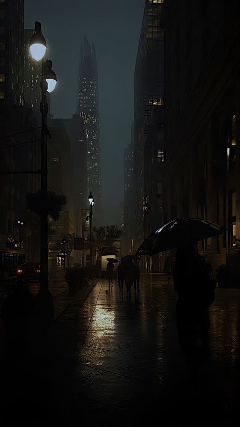 City Aesthetic Night, Rainy City, Rainy Day Aesthetic, Dark City, Dark Paradise, Night Scenery, Aesthetic Background, Black Aesthetic Wallpaper, Dark Photography