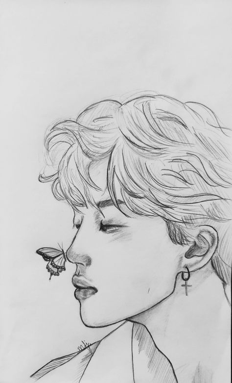 Art Black Pencil, Jimin Aesthetic Drawing, Drawings Black And White Pencil, Jin Sketch Pencil, Jimin Art Sketch, Jimin Face Drawing, Jimin Art Pencil, Jimin Sketch Pencil, Jimin Pencil Drawing