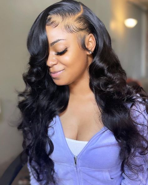 Side Part Closure, Curly Hair Sew In, Frontal Wig Hairstyles, Sew In Hairstyles, Asymmetrical Hairstyles, Hair Adviser, Polished Hair, Diy Hair Mask, Frontal Hairstyles