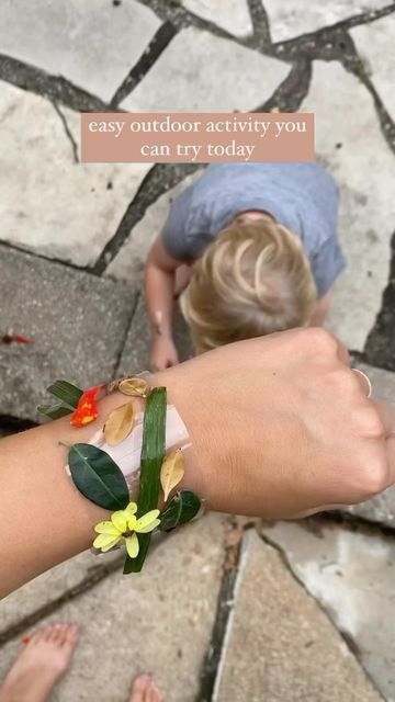 Eliza at Home on Instagram: "Just sticky-side-out packing tape. That’s it. Now’s a great time to look for backyard treasures and make a nature bracelet! *Replaying some of my favorite low-effort fall activities for kids all season. This one from 2022 was a hit!" Outdoorsy Kids, Fall Activities For Kids, Montessori At Home, Autumn Activities For Kids, Human Activity, Fall Activities, Packing Tape, Jokes For Kids, Autumn Activities