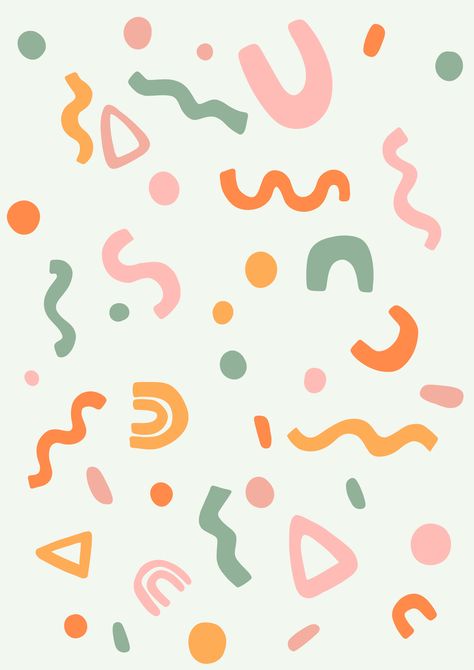 Shapes Art, Funny Wallpaper, Shape Art, Art Et Illustration, Cute Patterns Wallpaper, Iphone Background Wallpaper, Cute Backgrounds, Dream Art, Pattern Drawing