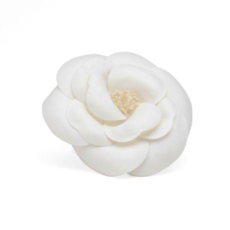 Chanel 'Camelia' brooch Chanel Camellia Brooch, Camelia Chanel, Chanel Stickers, Chanel Runway, Chanel Camellia, Chanel Style, Chanel Fashion, Diy Shoes, Coco Chanel