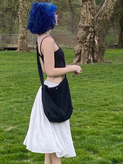 Emily Stardew Valley, Stardew Valley Aesthetic, Valley Aesthetic, Blue Hair Aesthetic, Short Blue Hair, Short Hair Blue, Light Blue Hair, Blue Haired Girl, Curly Short