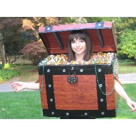 costume Diy Treasure Chest Costume, Pirate Treasure Costume, Treasure Chest Costume Diy, Treasure Chest Costume, Treasure Costume, Preschool Pirates, Bookweek Costumes, Halloween Costume Ideas Kids, Sam Halloween